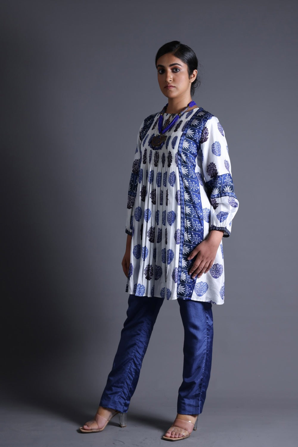Pleated Kurti With Pant image 2