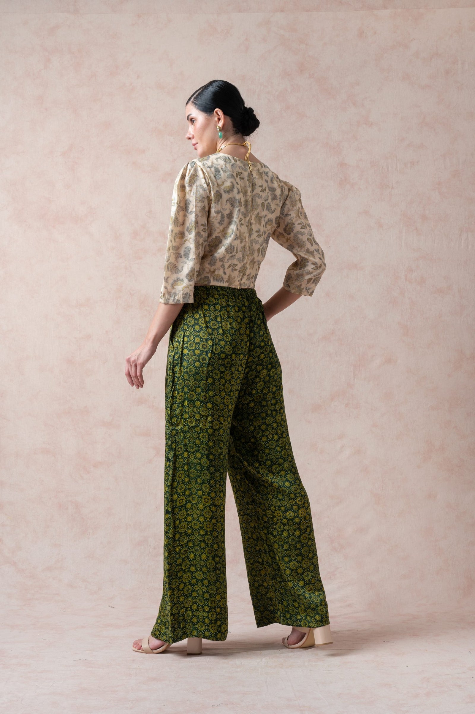 Ajrakh Print Set for Mom + Daughter + Son image 4