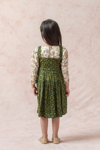 Ajrakh print frock with crop top image 7