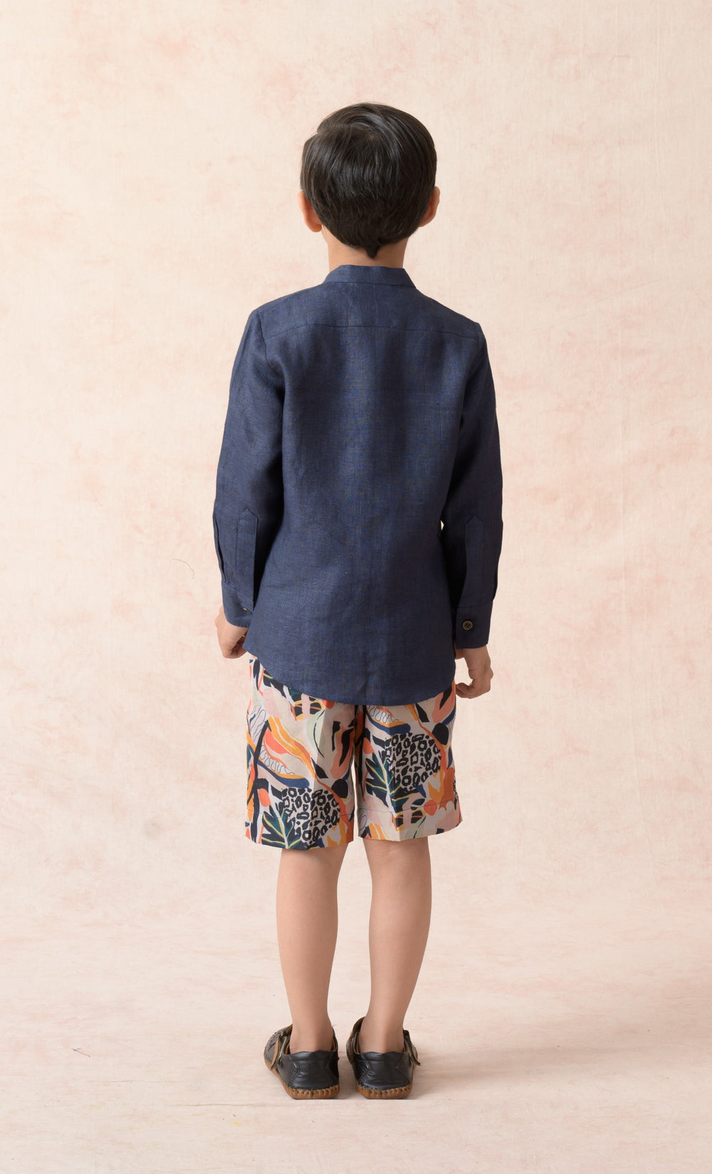 Pure Linen shirt with shorts image 5