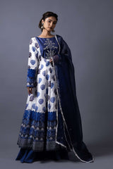 Neeli buti Hand Embroidered twinning set for Mom + Daughter image 1