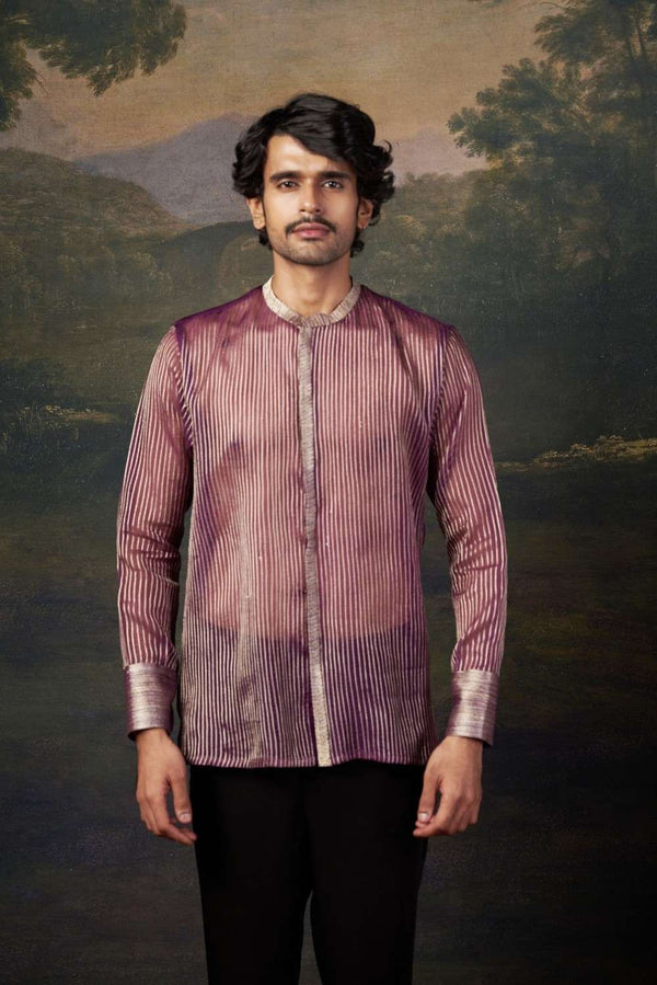 Pure Organza Hand-Embroidered Shirt image 0