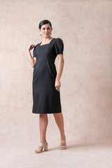 Smokey Black Midi Dress image 1