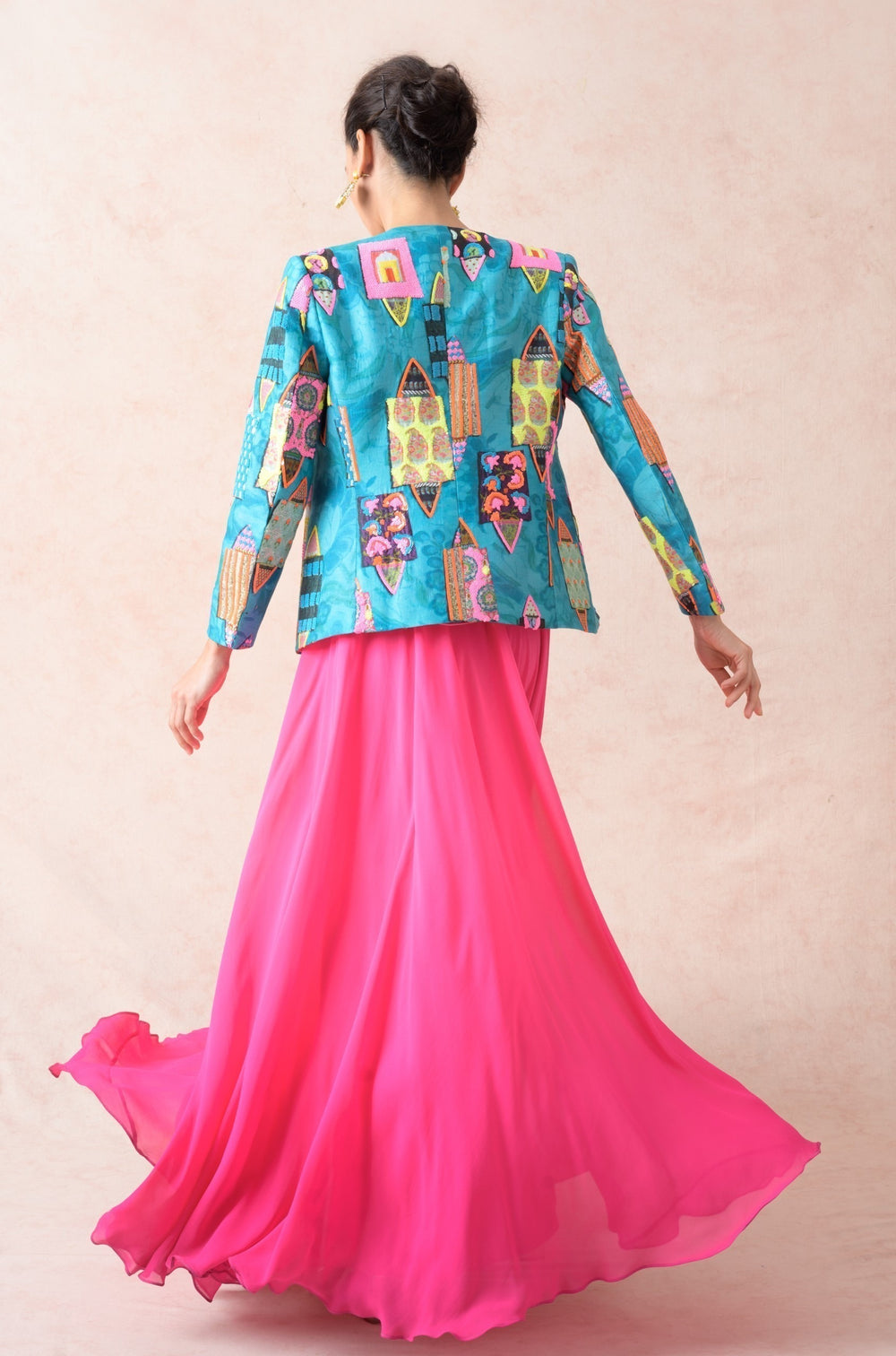 Ayra silk jacket lehenga image 7