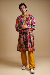 Mirror Work Kurta With Matching Pyjama image 1