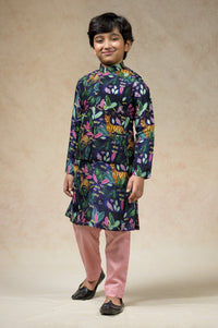 Multicolor jungle print twinning set for Mom + Daughter + Son image 27