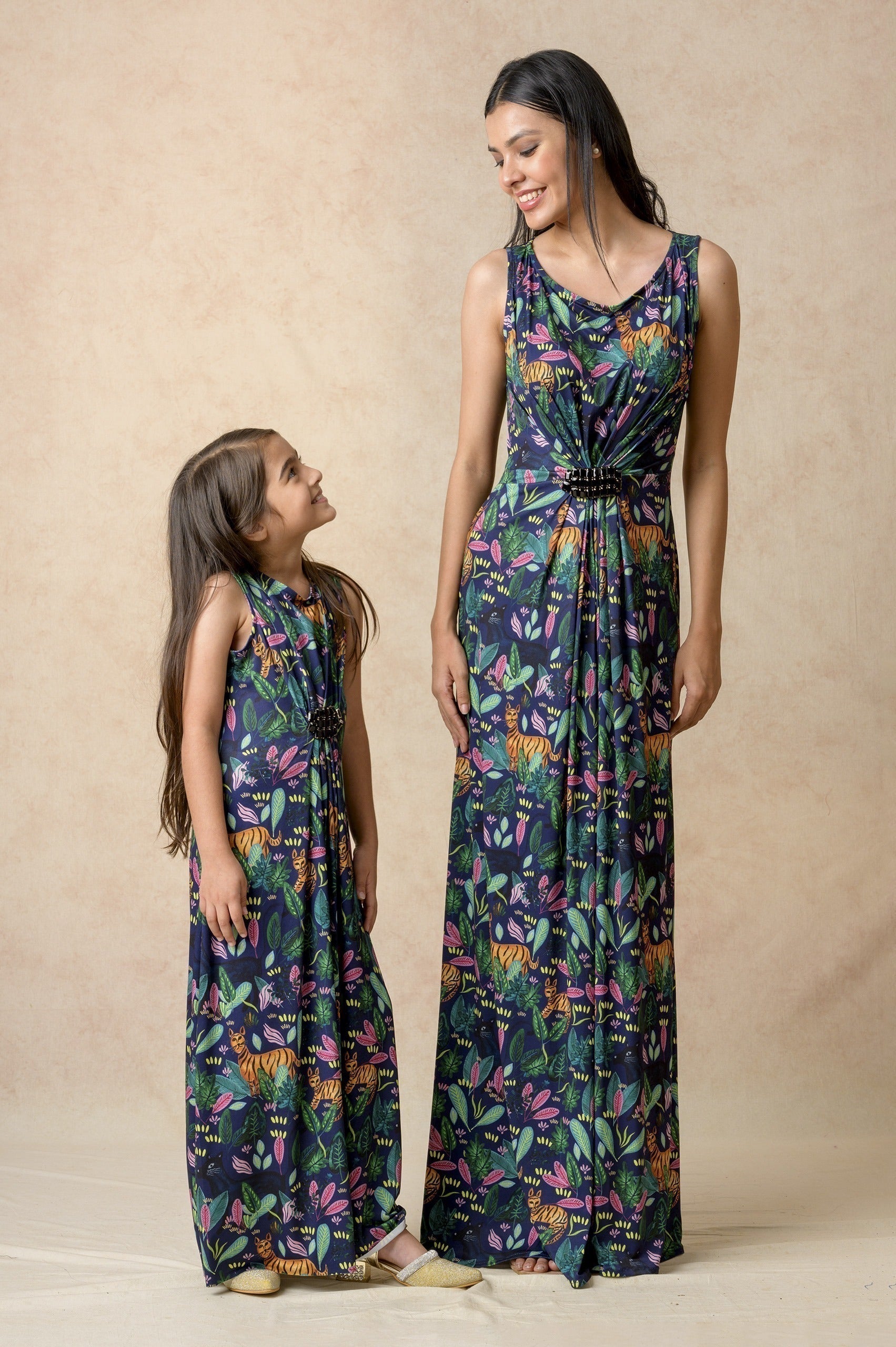 Ruching Gown twinning set for Mom + Daughter image 7