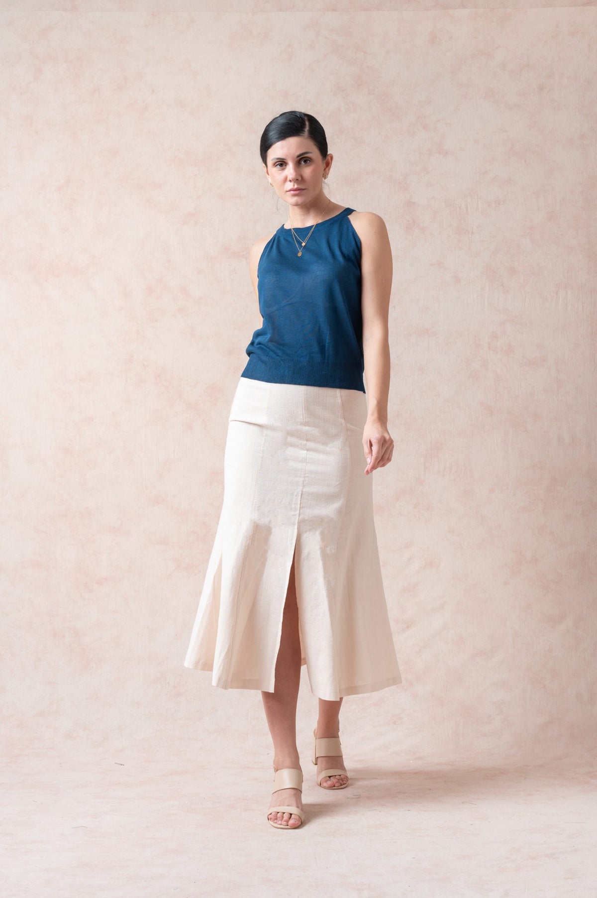 Spring Wood White Maxi Skirt image 0