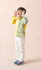 Linen panel stripes shirt image 2