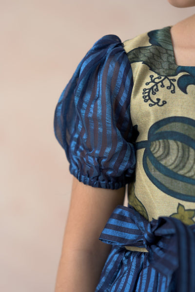 Shades of blue frock image 7