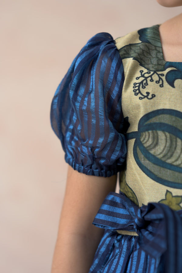 Shades of blue frock image 7