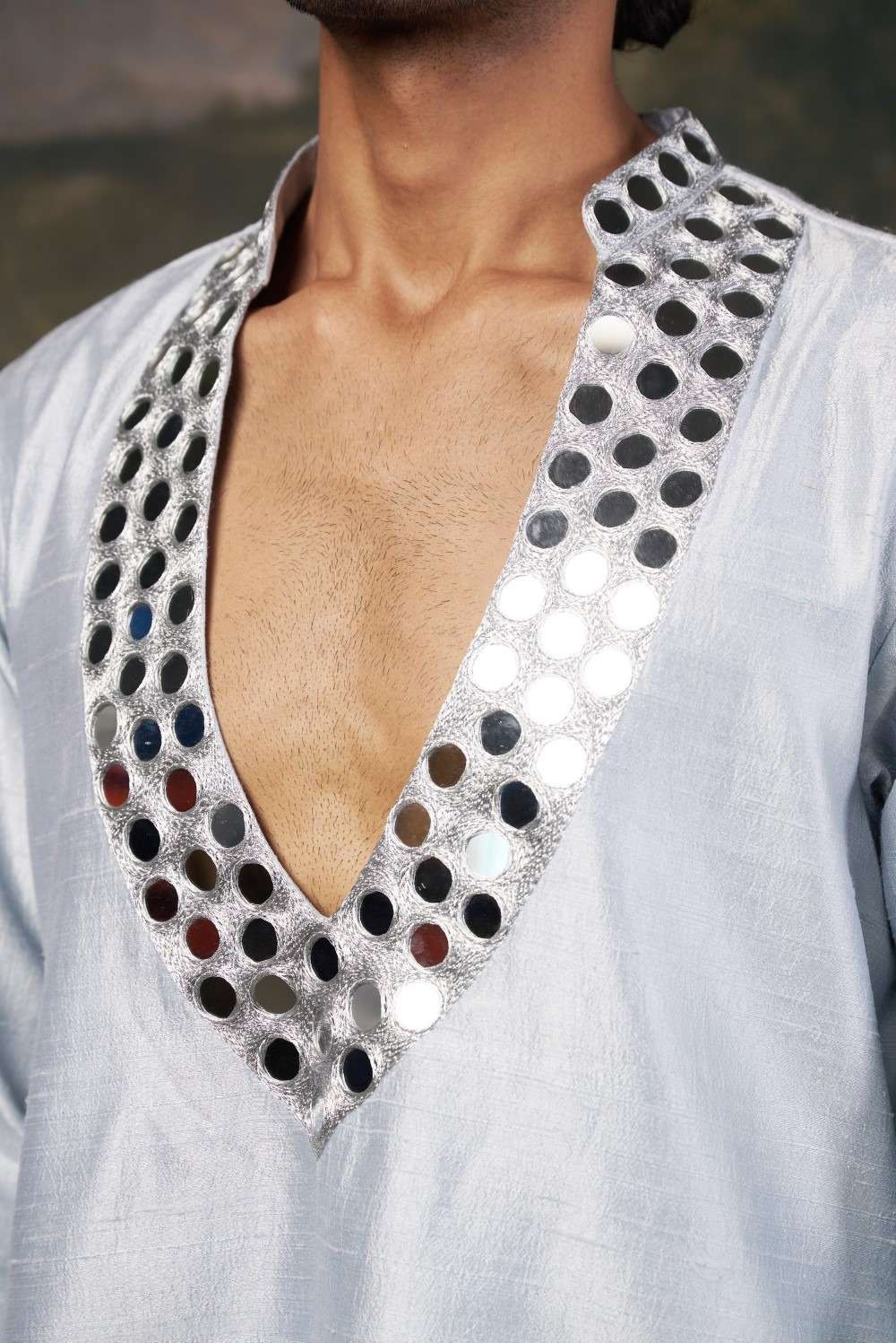 Mirror Work Kurta with Matching Pyjama image 3