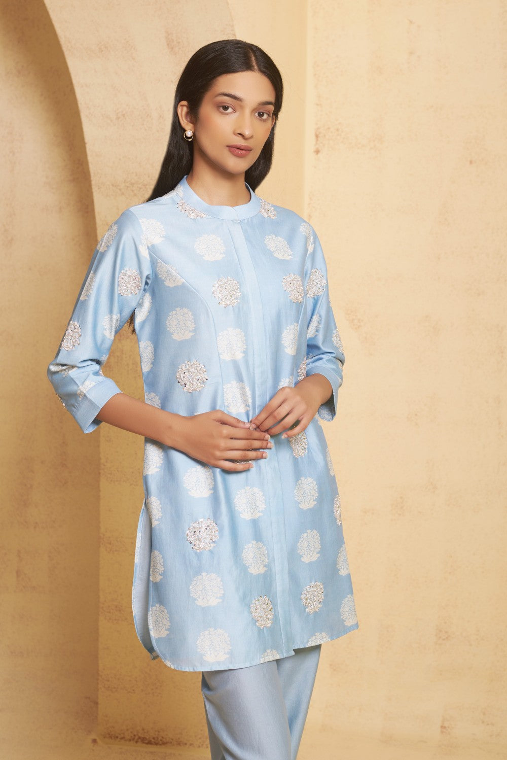 Hand Embroidered coord set image 7