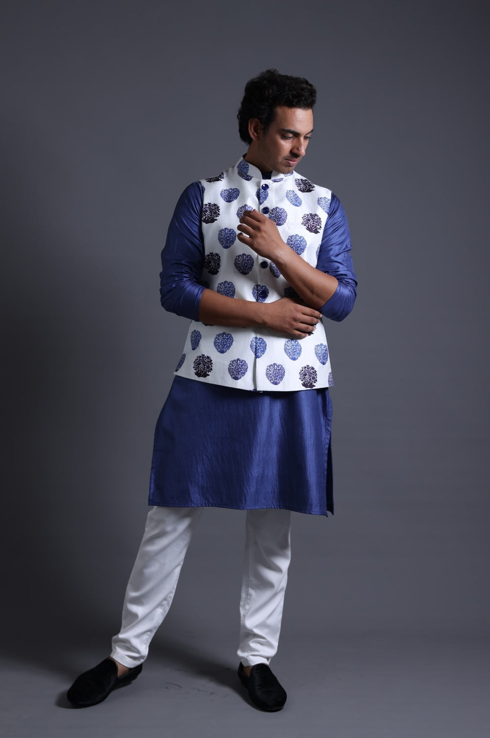 Nehru Jacket With Kurta Pyjama image 1