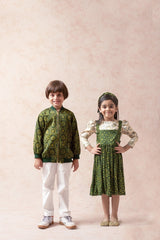 Ajrakh Print Sibling set for Brother + Sister image 0