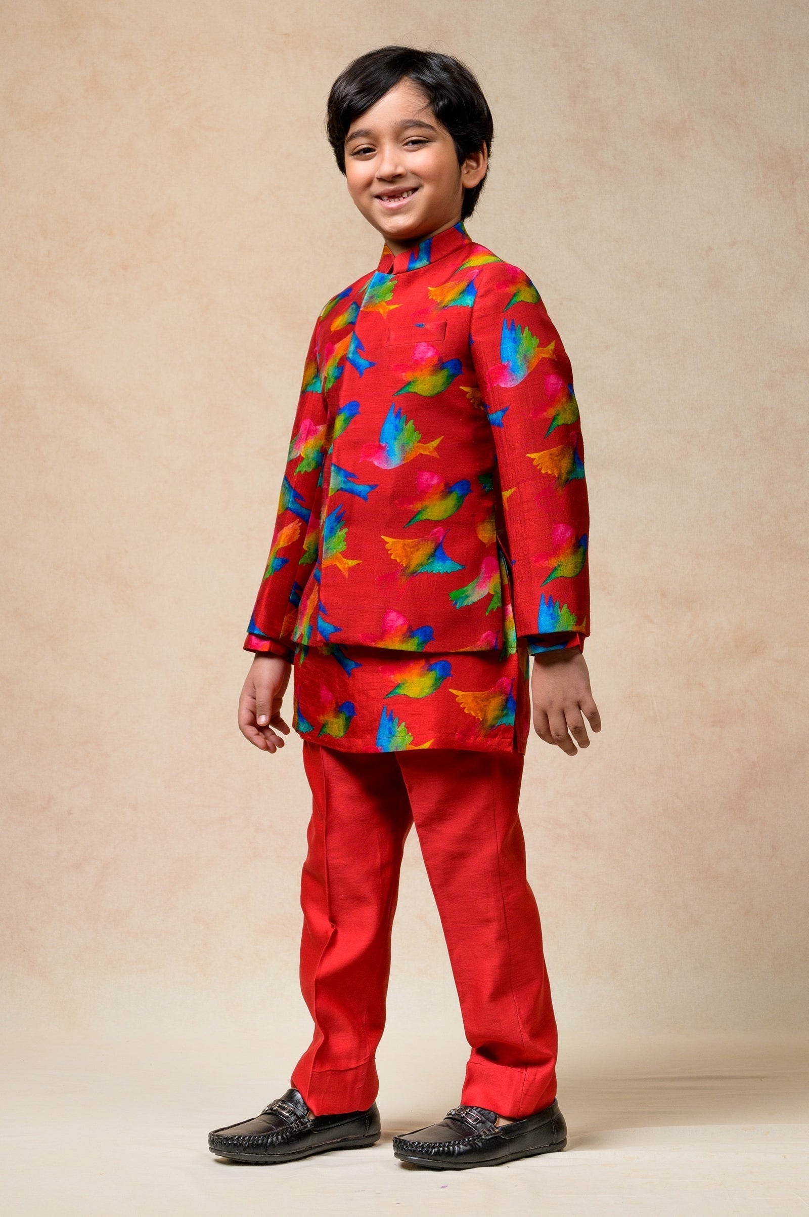 Indo Western Sherwani With Kurta Pyjama image 1