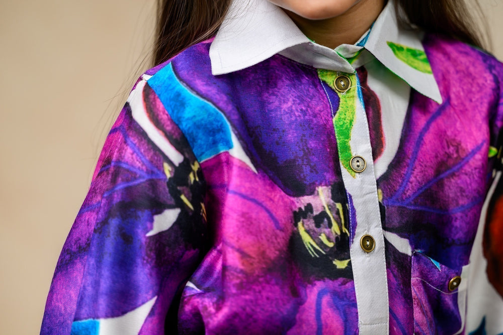 Floral print twinning set for Sister + Brother image 15