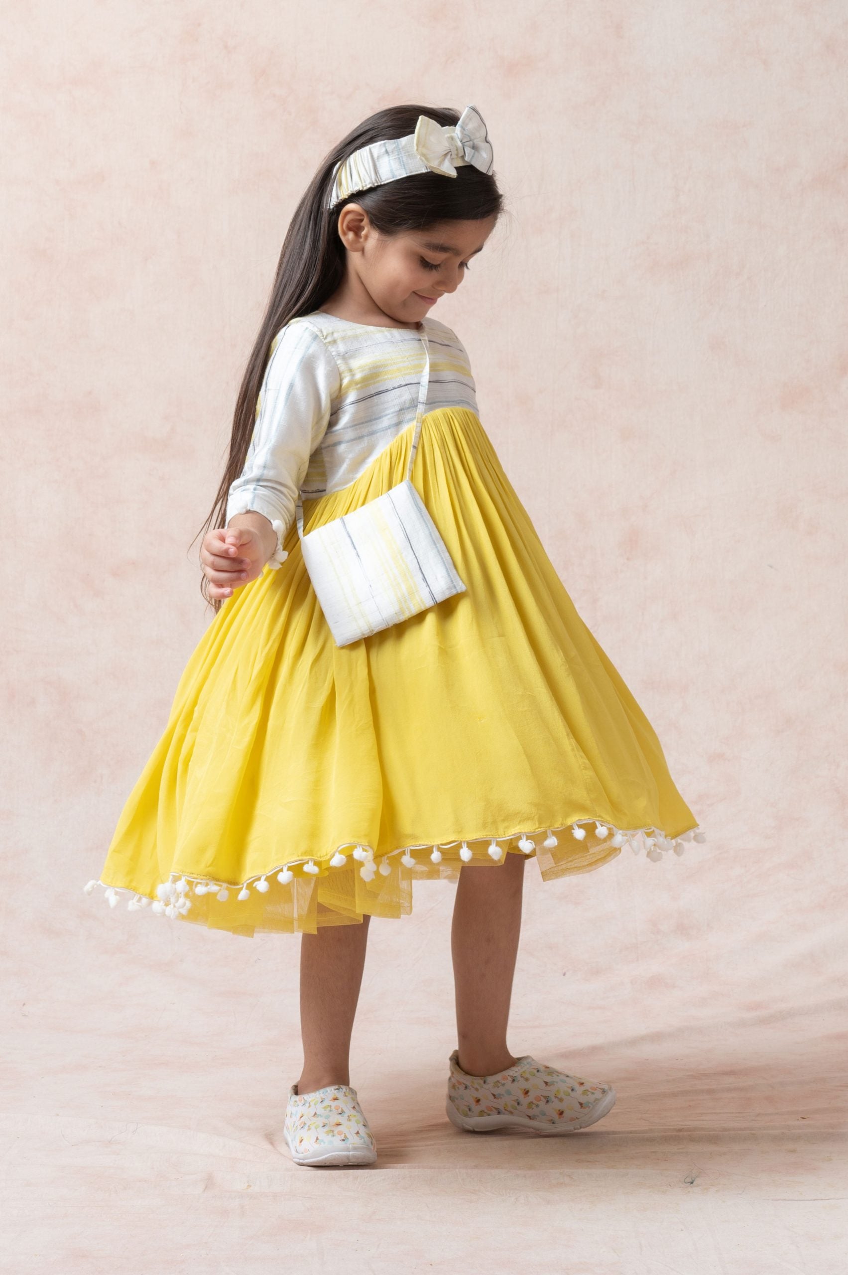 Silk fit & flare frock image 2