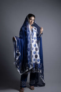 Neeli Buti Zardozi Work  twinning set for Mom + Daughter image 8