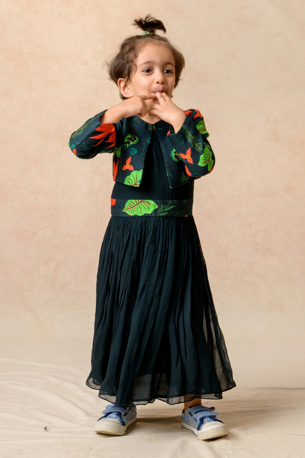 Twisted Neck Dress With Jacket image 0