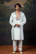 Embellished Mirror Work Kurta Set image 0