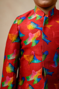 Indo Western Sherwani With Kurta Pyjama image 9