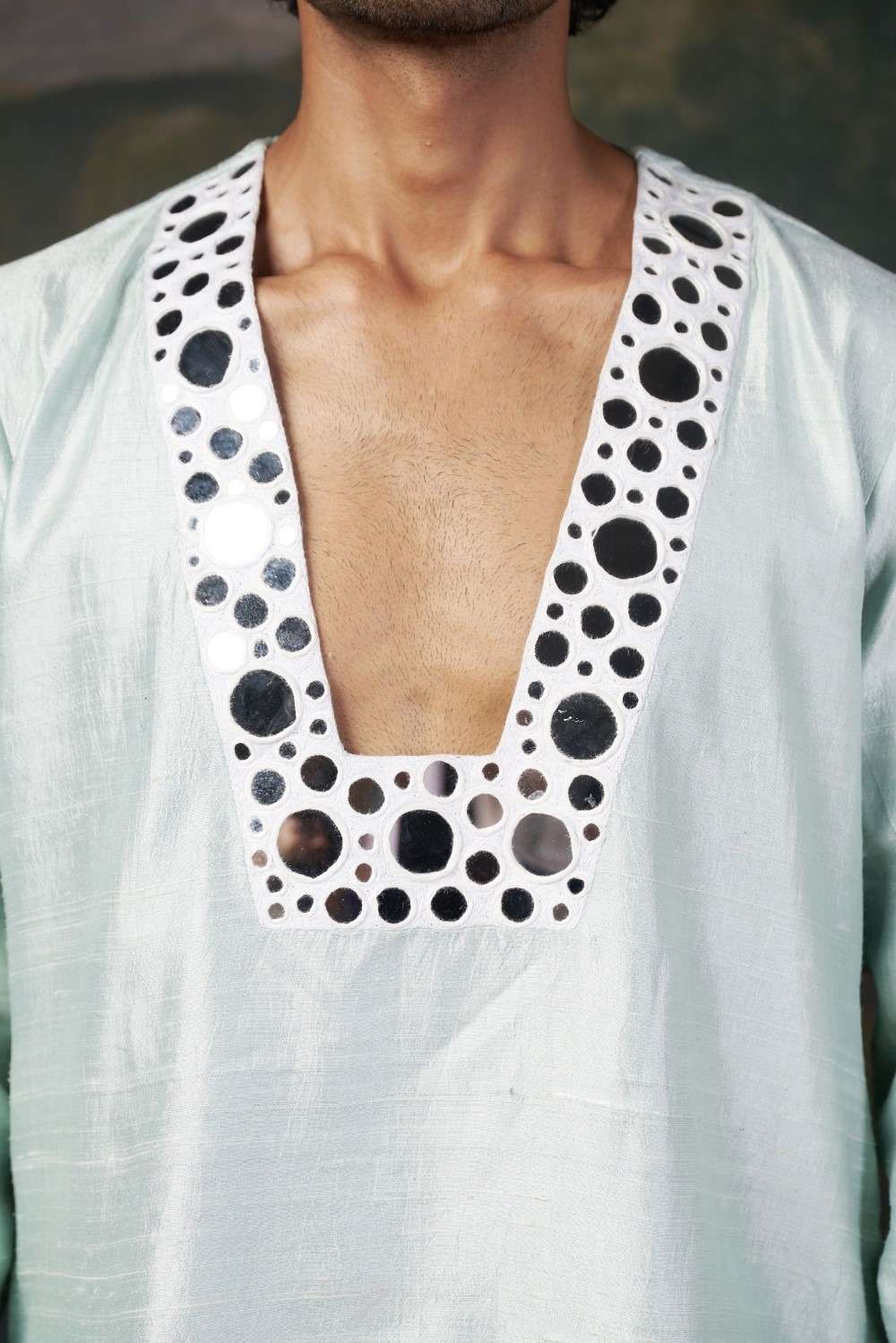 Embellished Mirror Work Kurta Set image 5