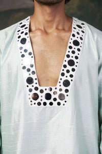 Embellished Mirror Work Kurta Set image 5