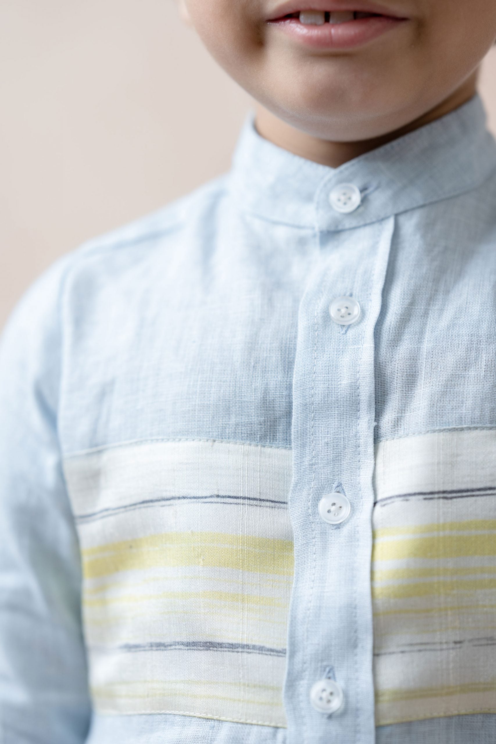 Pure Linen panel shirt image 5