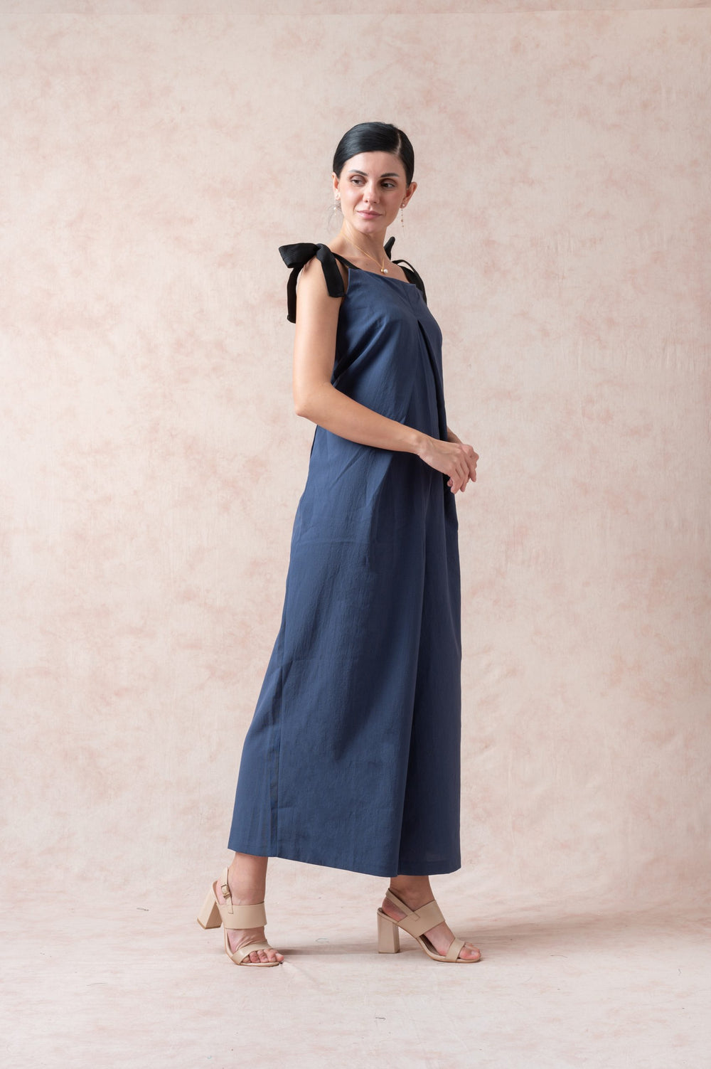 Comet Blue Linen Jumpsuit image 3