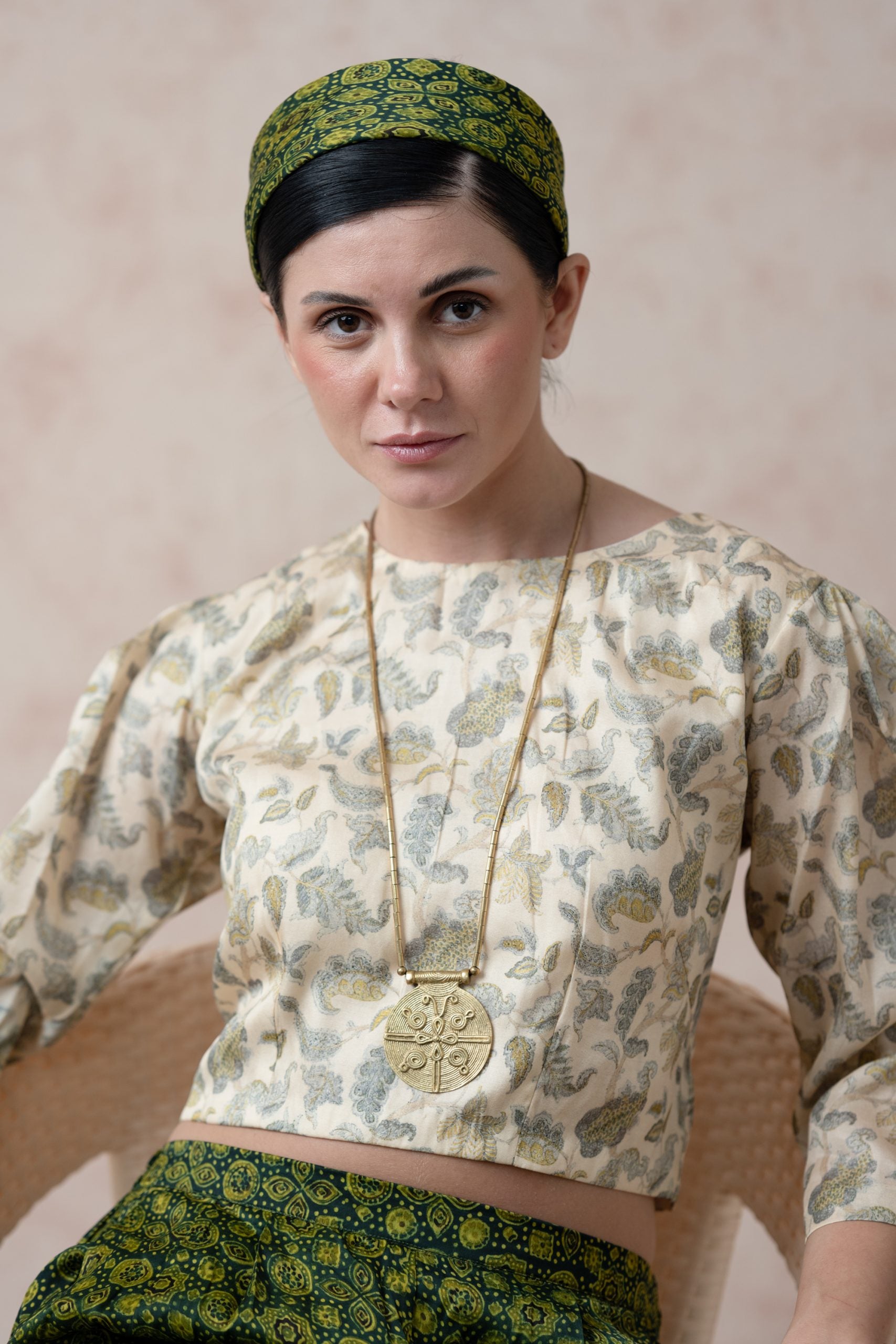 Ajrakh Print Twinning Set for Mom + Son image 7