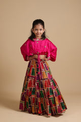 Hand Embroidered Top With Lehenga image 0