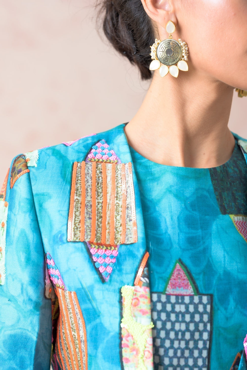 Ayra silk jacket lehenga image 12