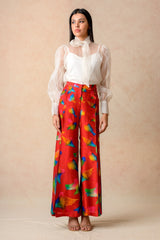 Organza Top With Flared Pants image 1