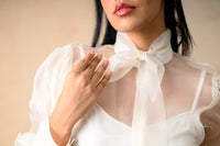 Organza Balloon Sleeves Top image 3