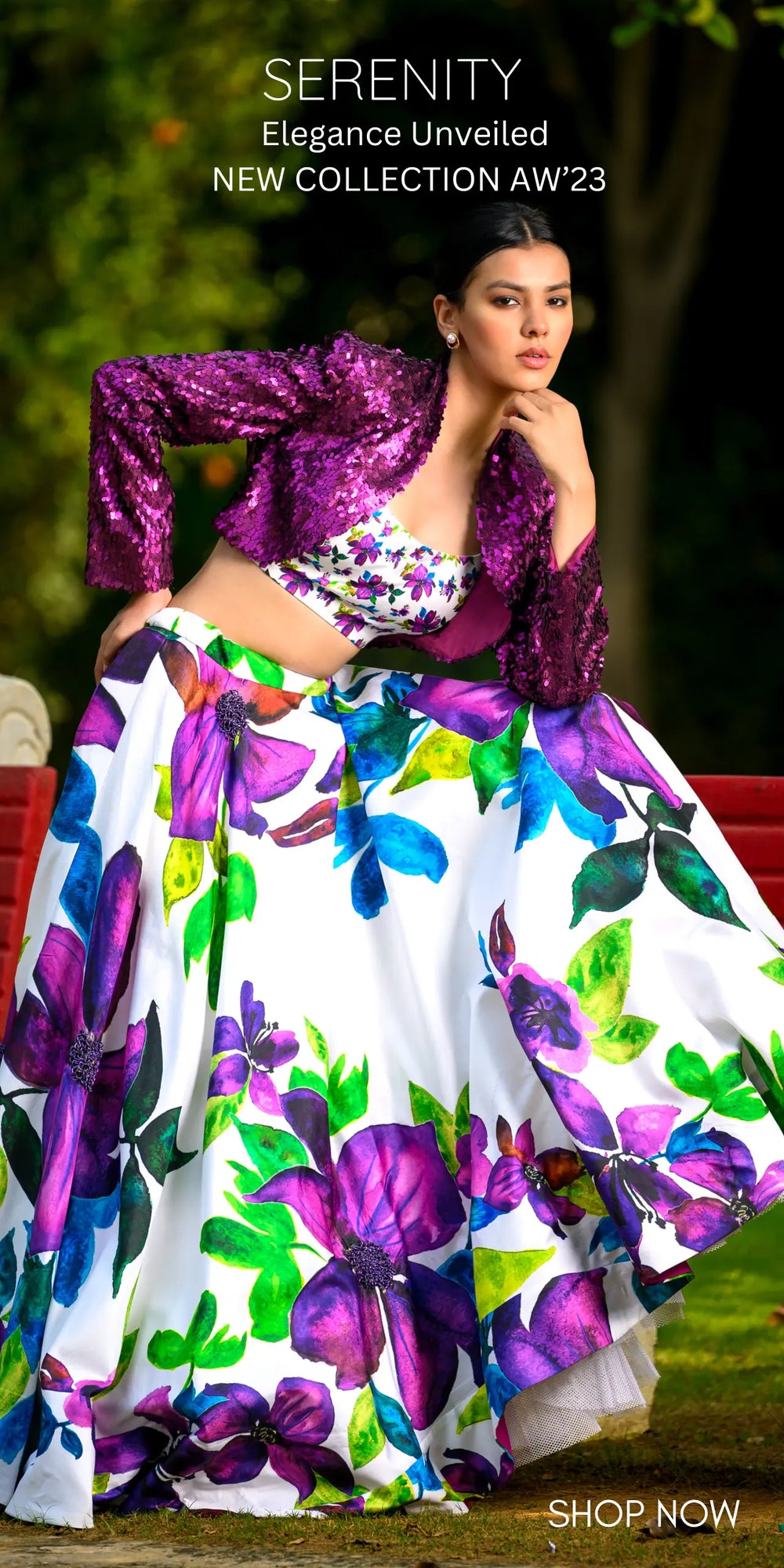 Hand Embroidered Silk Lehenga With Jacket, Blouse image 11