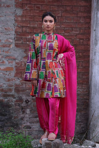 Hand-Embroidered Jharokha Print Twinning Set for men + Women image 3
