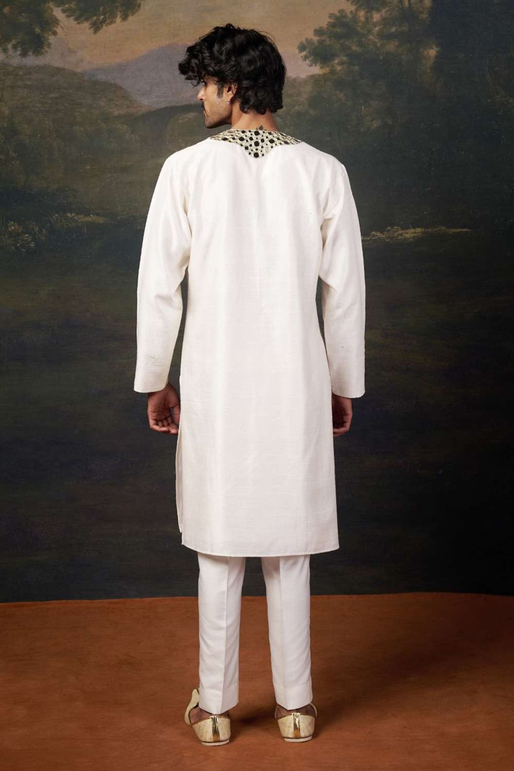 Mirror Work Kurta with Matching Pyjama image 3