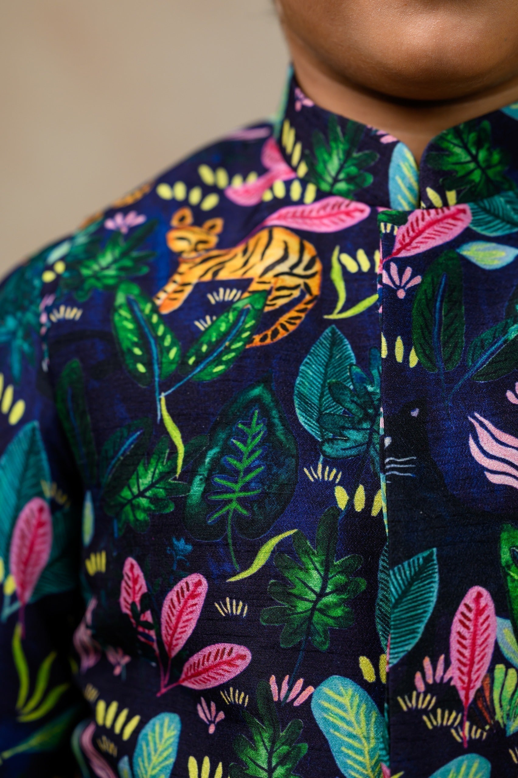 Multicolor jungle print twinning set for  Sister + Brother image 18