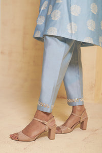 Chameli Hand Embroidered Leatherite Work Kurta With Pant