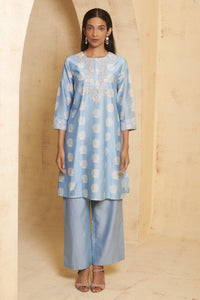 Chinar Hand Embroidered Kurta With Pant