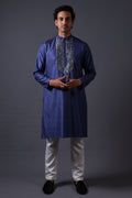 Diya Hand Embroidered Pintuck Kurti With Pants