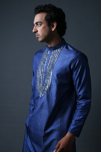 Diya Hand Embroidered Pintuck Kurti With Pants