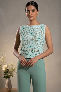 Elara — Hand-Embroidered Poplin Co-ord Set