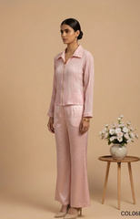 Aura — Embroidered Satin & Organza Co-ord Set