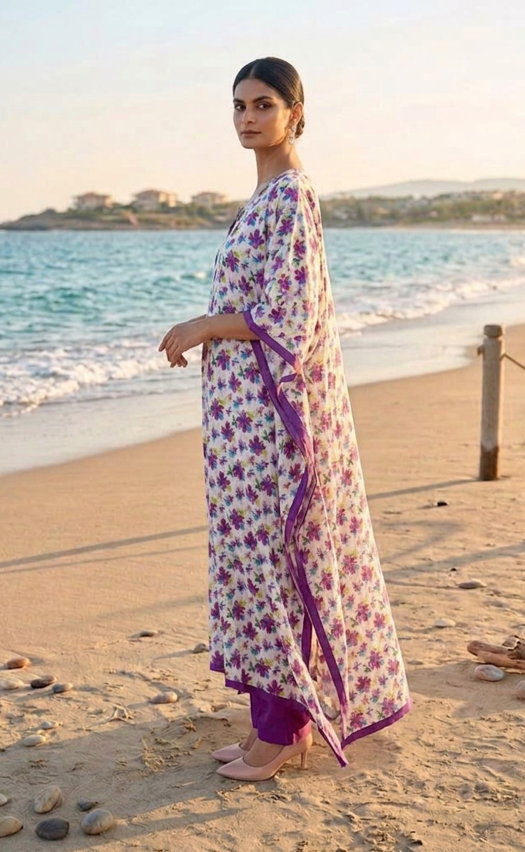 Hand Embroidered Kaftan