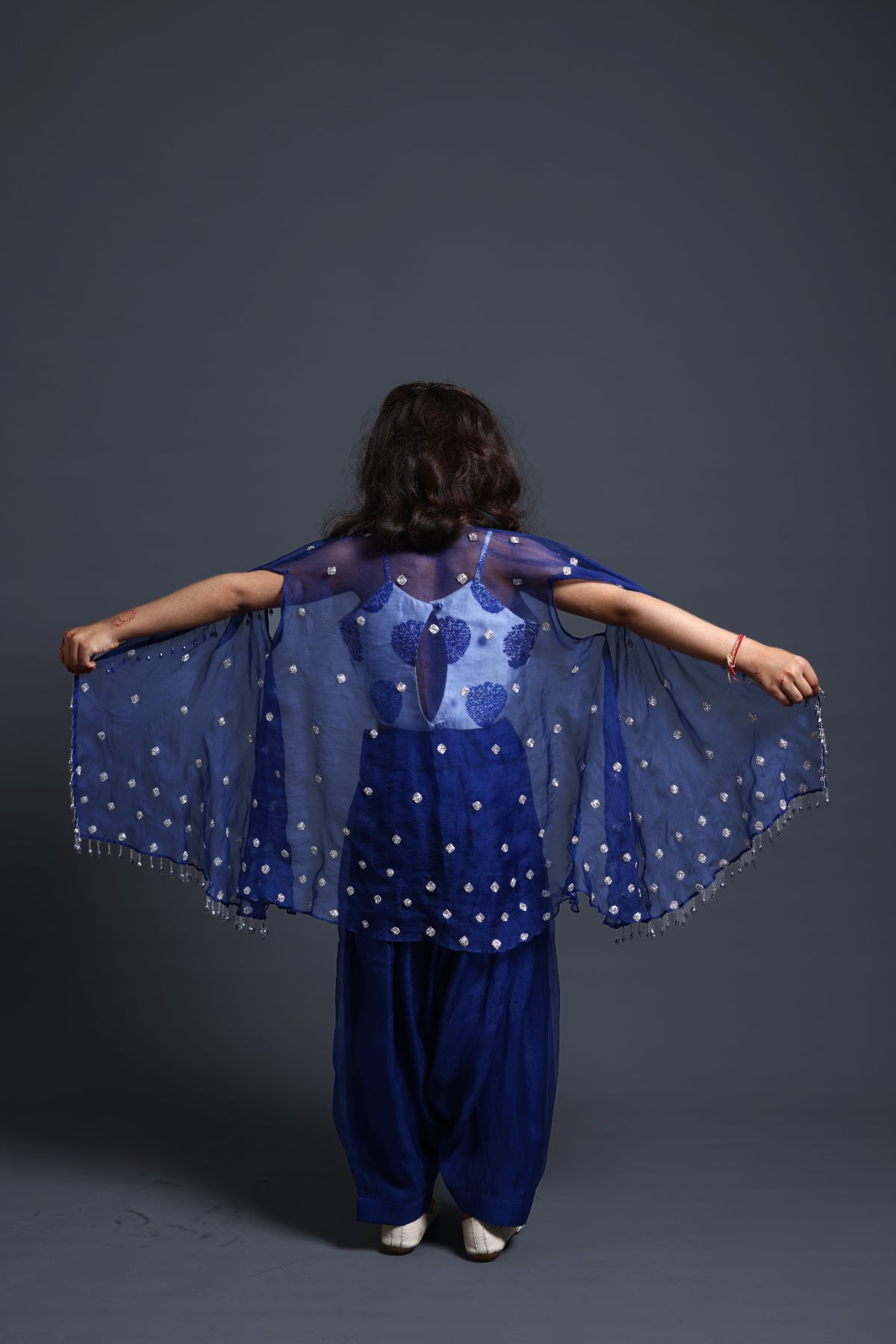 Hand Embroidered Dhoti Set