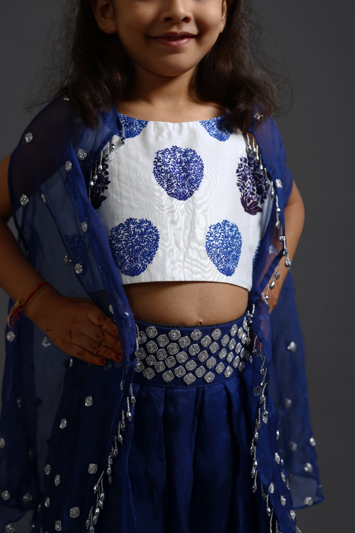 Hand Embroidered Dhoti Set