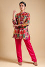 Samaira zardosi hand embroidered jharoka print co-ord set