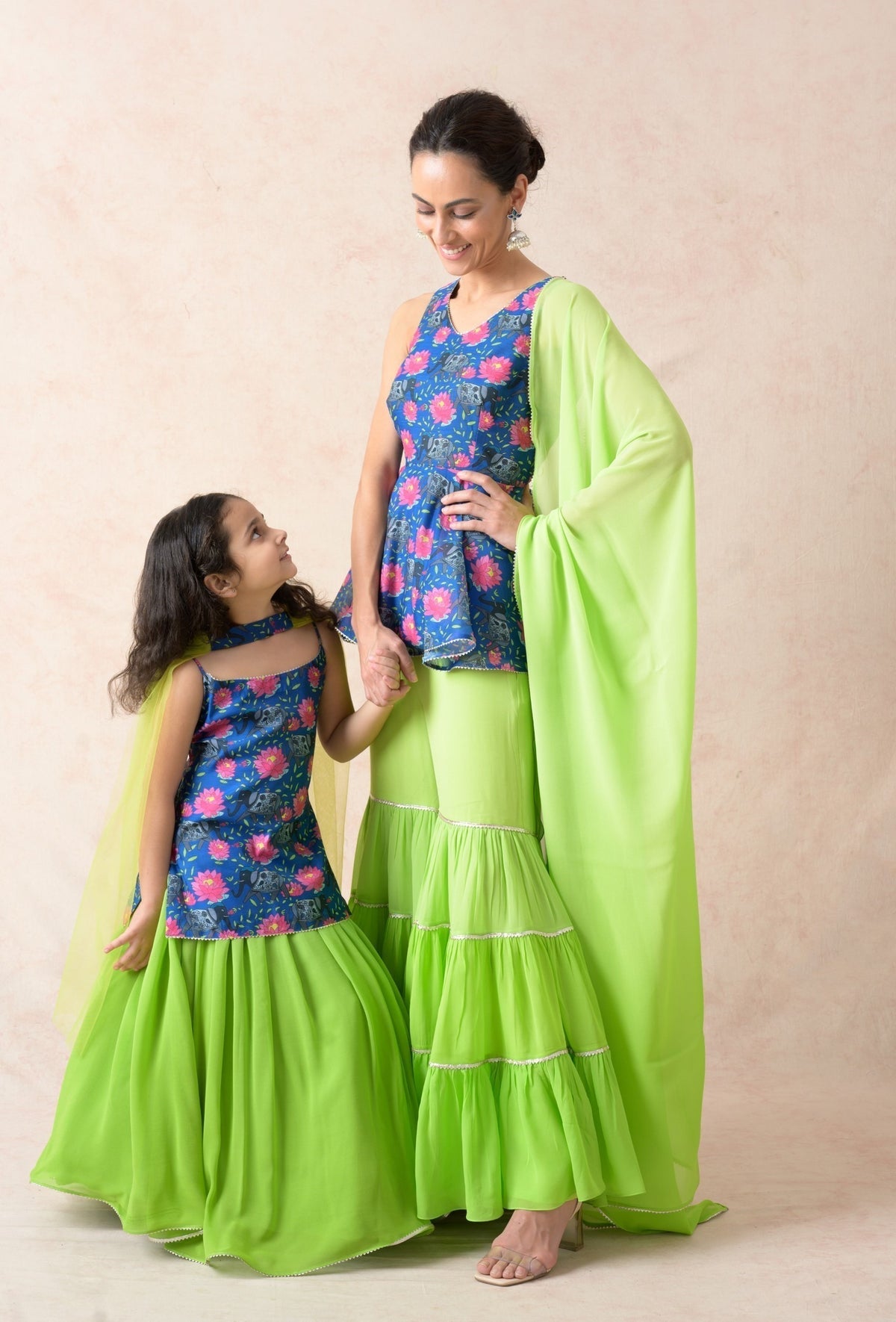 Lapis blue twinning set for Mom + Daughter